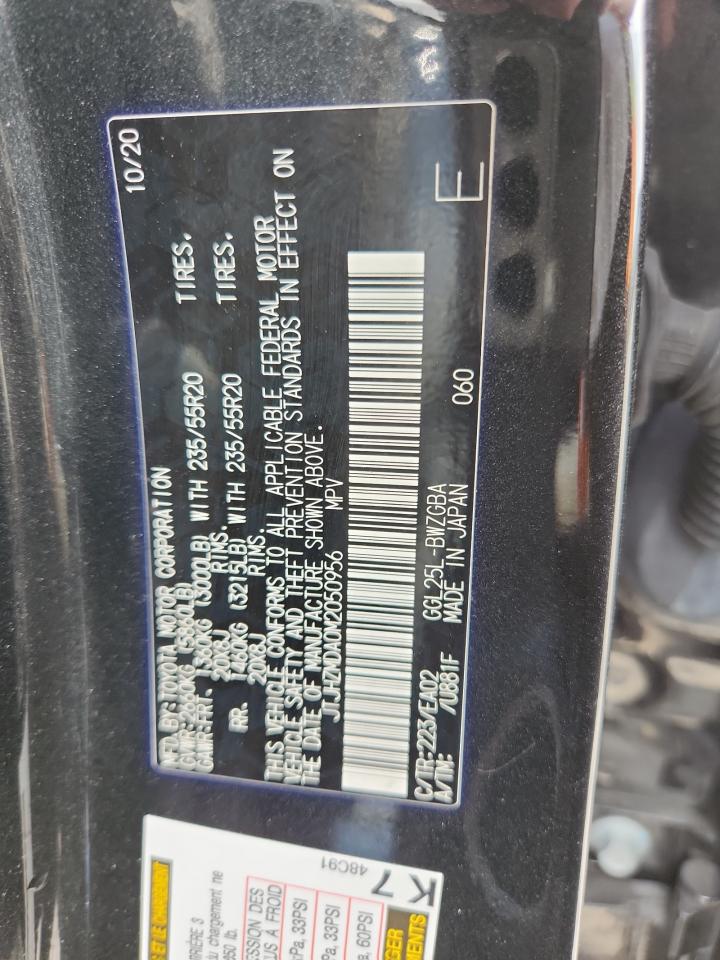 2021 Lexus Rx 350 VIN: JTJHZMDA0M2050956 Lot: 70471425