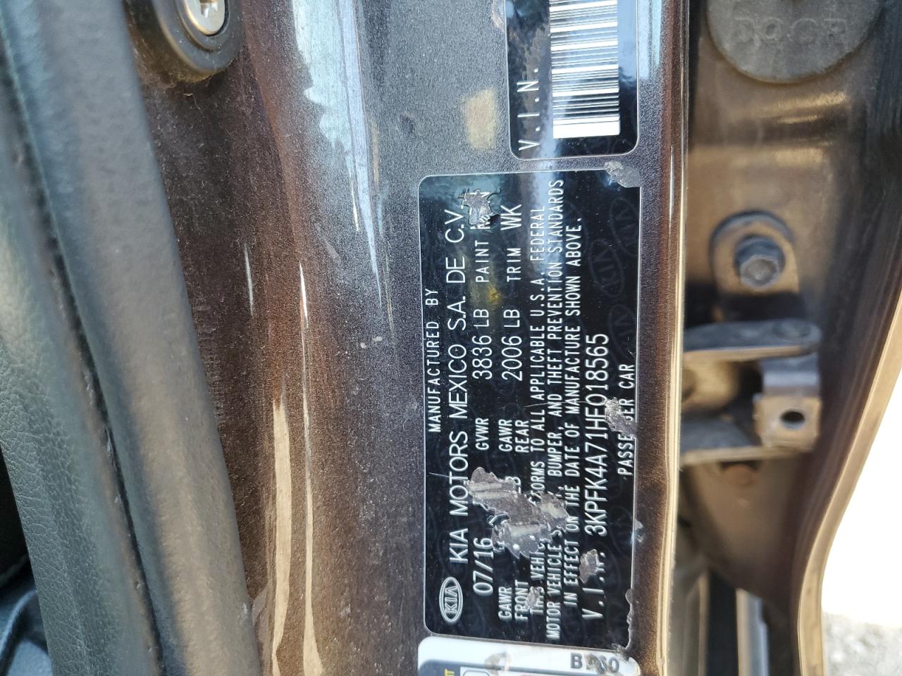 2017 Kia Forte Lx VIN: 3KPFK4A71HE018565 Lot: 84420505