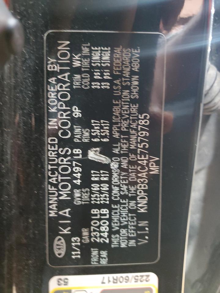 2014 Kia Sportage Base VIN: KNDPB3AC4E7579785 Lot: 81183745