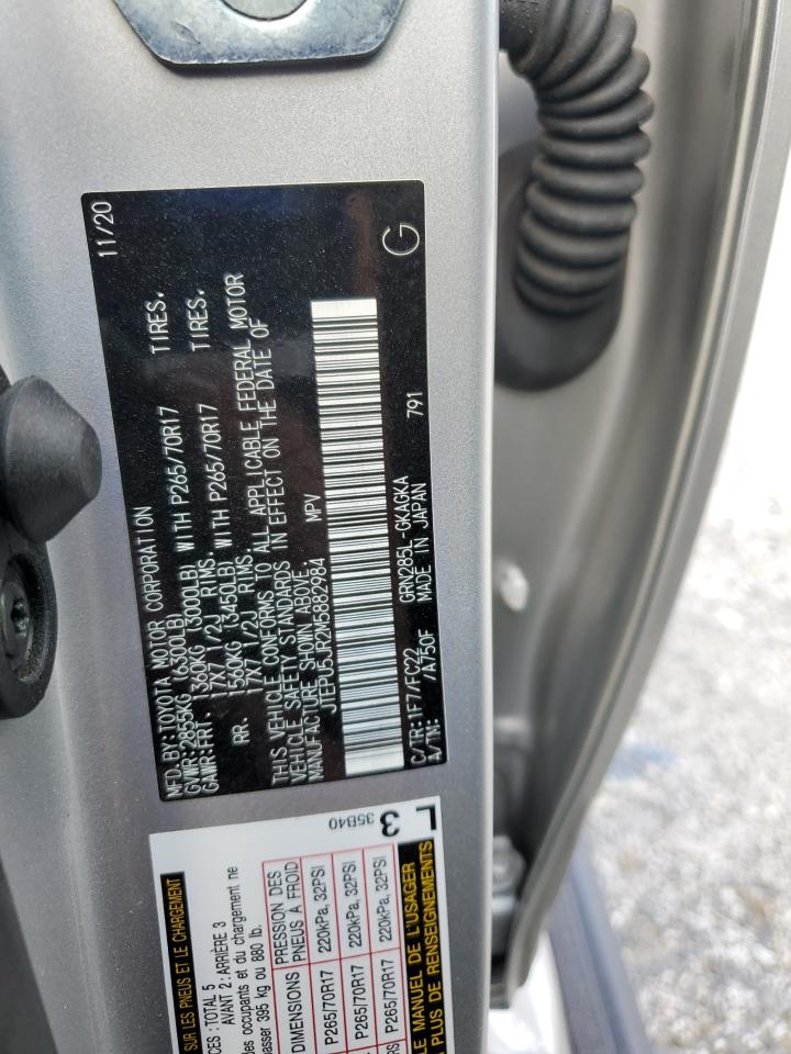 2021 Toyota 4Runner Sr5/Sr5 Premium VIN: JTEPU5JR2M5882984 Lot: 72052645