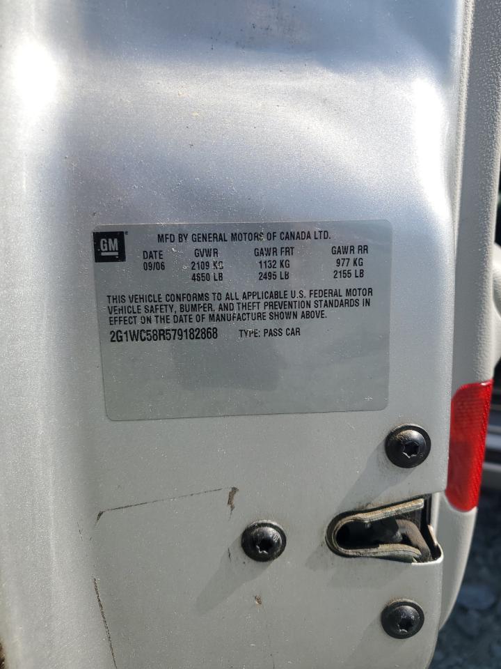 2007 Chevrolet Impala Lt VIN: 2G1WC58R579182868 Lot: 71966425