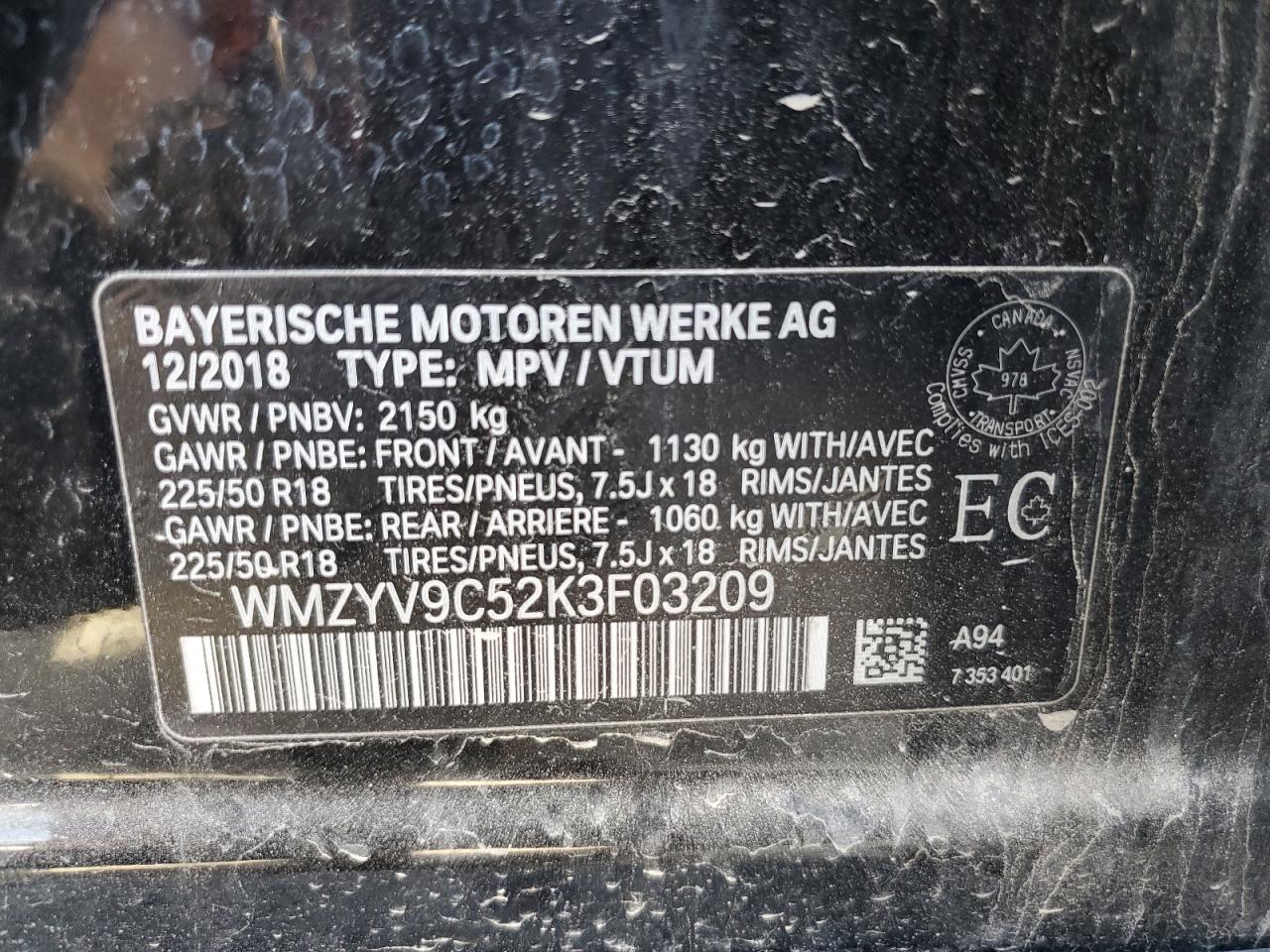 2019 Mini Cooper Jcw Countryman All4 VIN: WMZYV9C52K3F03209 Lot: 72033815