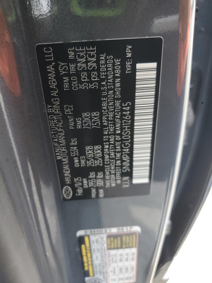 2025 Hyundai Santa Fe Se VIN: 5NMP14GL0SH126445 Lot: 81510415