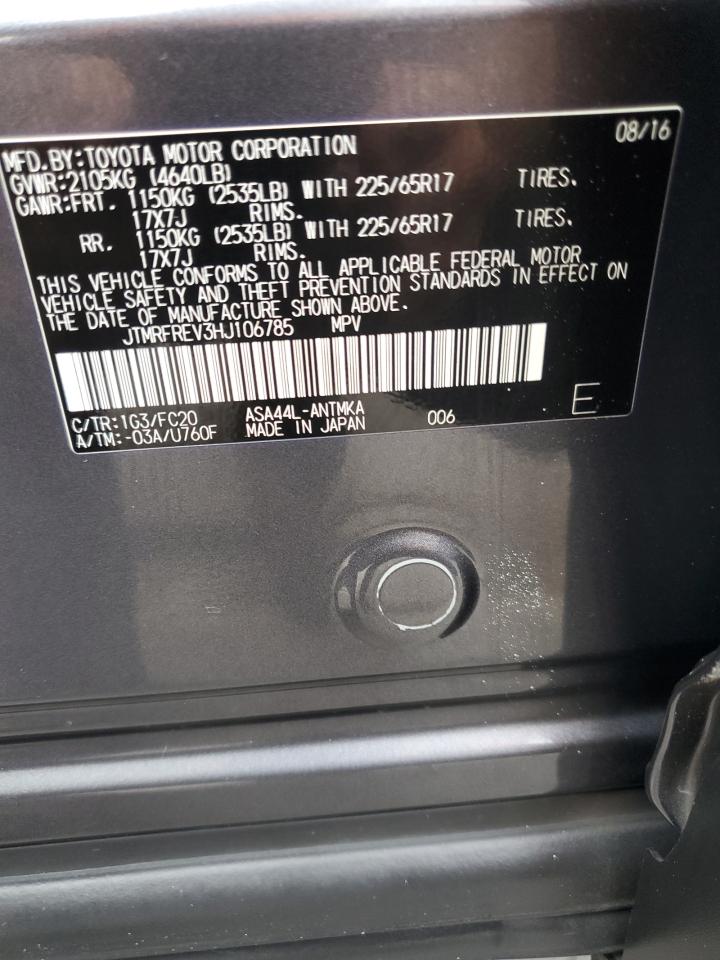 2017 Toyota Rav4 Xle VIN: JTMRFREV3HJ106785 Lot: 81072565