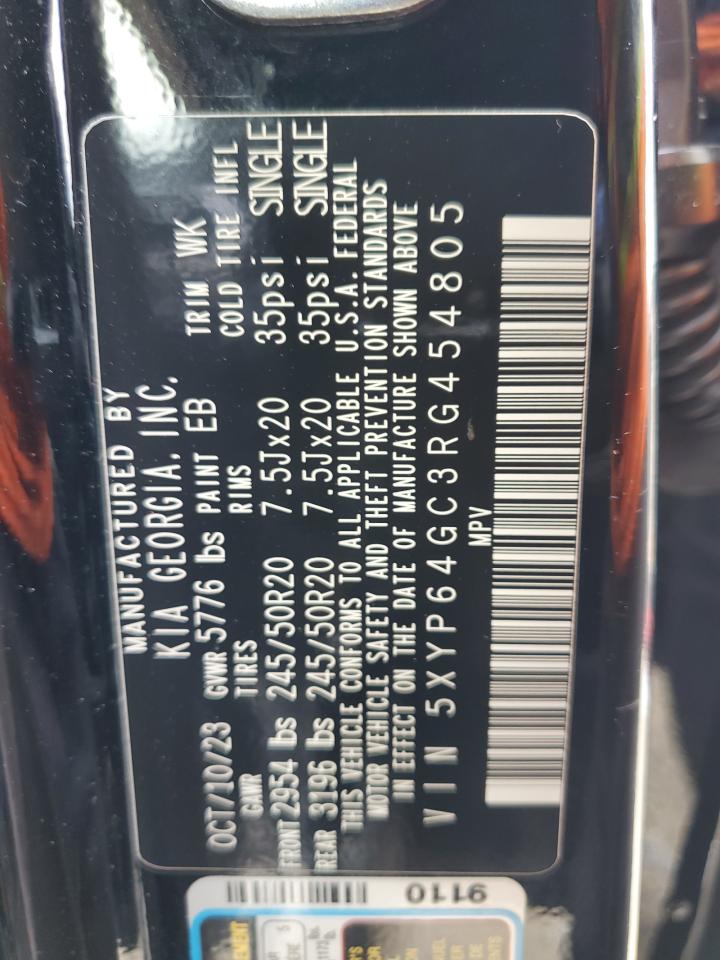 2024 Kia Telluride S VIN: 5XYP64GC3RG454805 Lot: 71952845