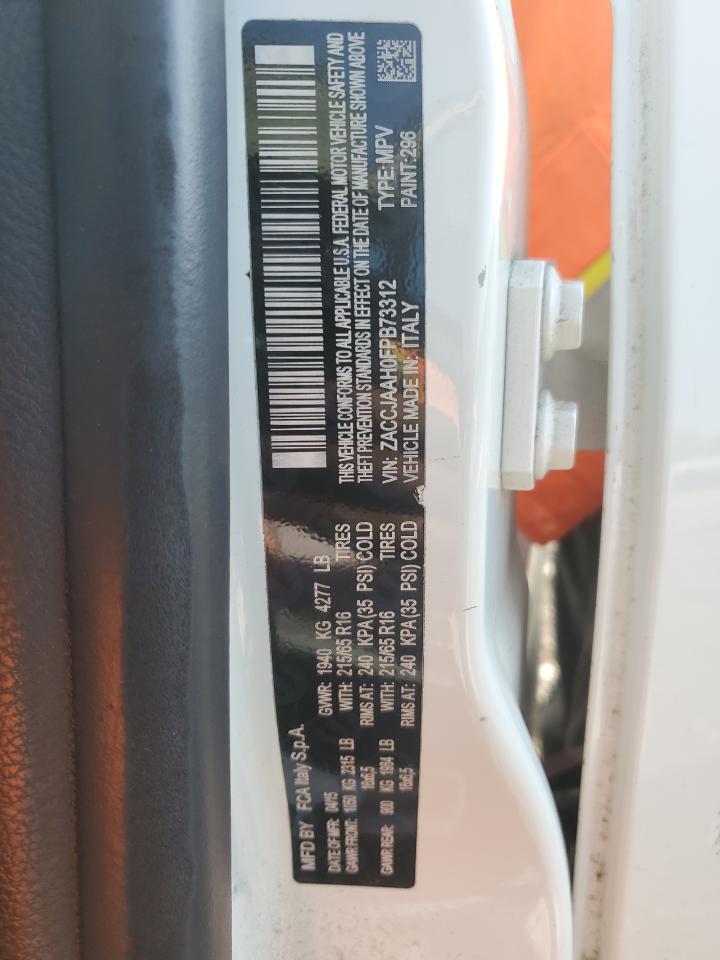 2015 Jeep Renegade Sport VIN: ZACCJAAH0FPB73312 Lot: 84382615