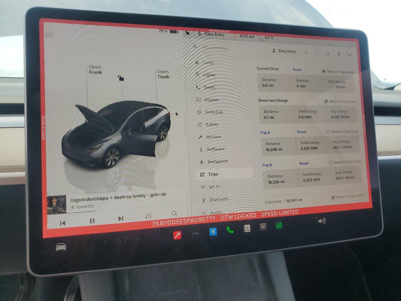 2023 Tesla Model Y VIN: 7SAYGDEE5PA096777 Lot: 84195225