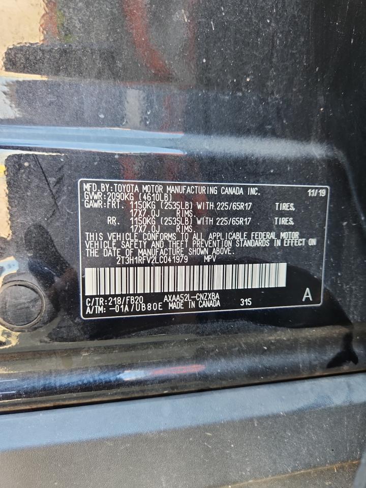 2020 Toyota Rav4 Le VIN: 2T3H1RFV2LC041979 Lot: 82032765