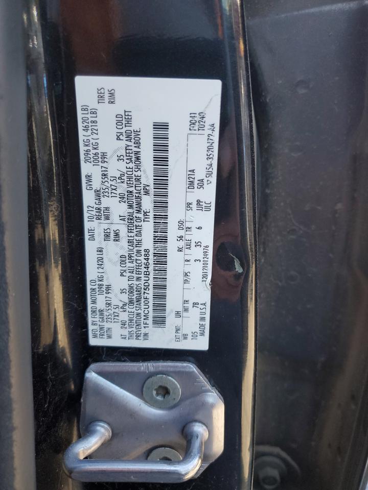 2013 Ford Escape S VIN: 1FMCU0F75DUB46488 Lot: 82150035