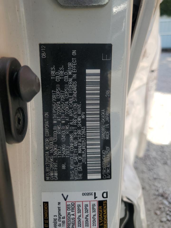 2013 Toyota 4Runner Sr5 VIN: JTEBU5JR0D5112843 Lot: 71057935