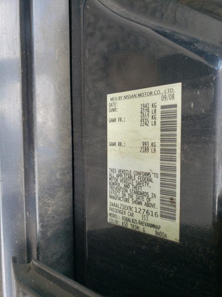 2009 Nissan Altima 2.5 VIN: 1N4AL21EX9C127616 Lot: 71632825