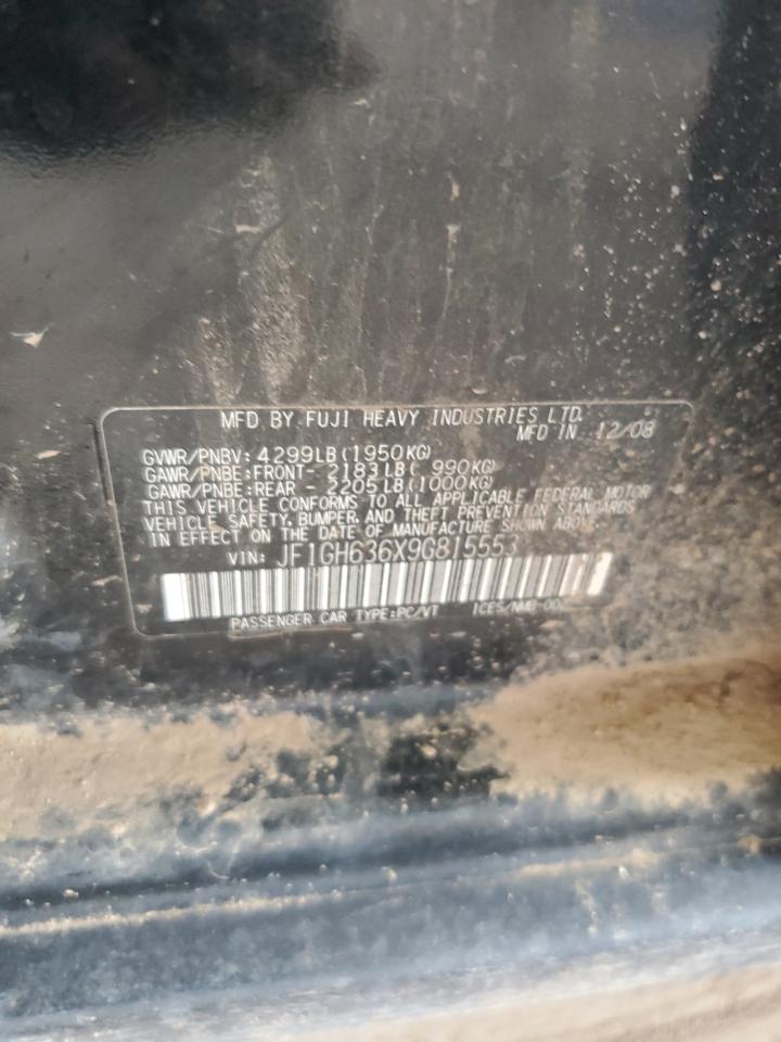 2009 Subaru Impreza Outback Sport VIN: JF1GH636X9G815553 Lot: 71179345