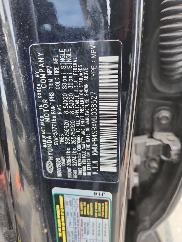 2021 Genesis Gv80 Base VIN: KMUHB4SBXMU038527 Lot: 71191215