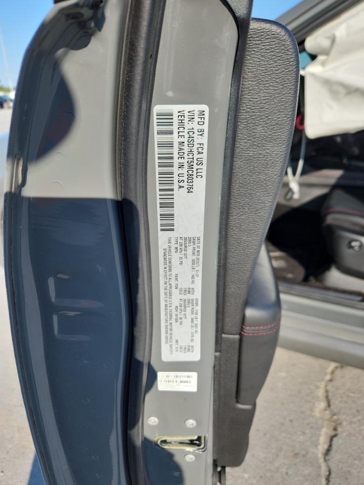 2021 Dodge Durango R/T VIN: 1C4SDHCT5MC803764 Lot: 71360235