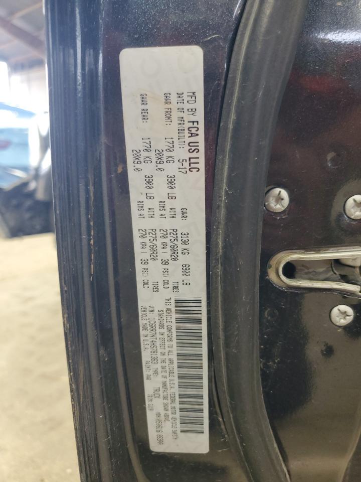 2017 Ram 1500 Laramie VIN: 1C6RR7NT4HS781363 Lot: 83852405