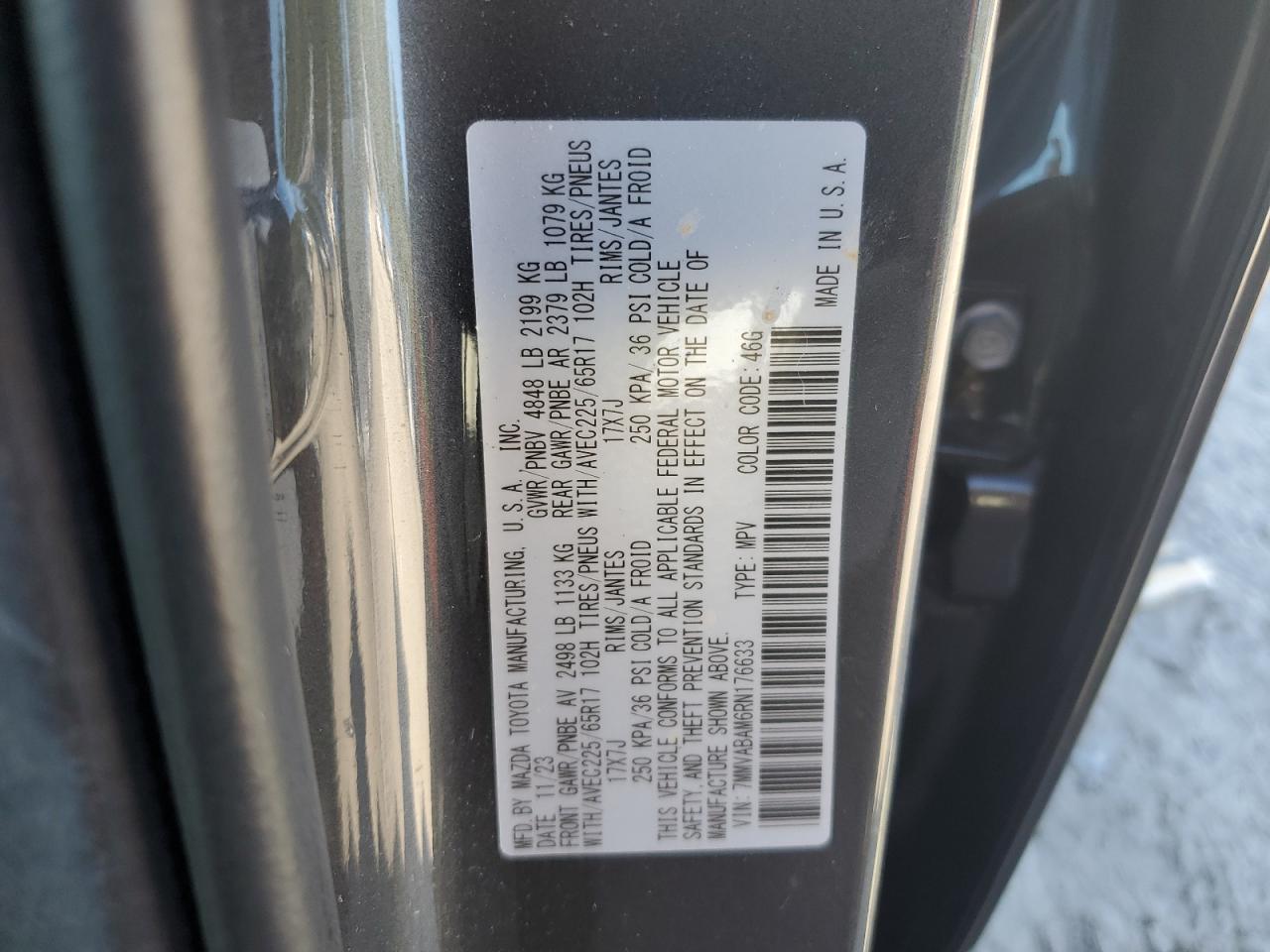 2024 Mazda Cx-50 Select VIN: 7MMVABAM6RN176633 Lot: 81024735