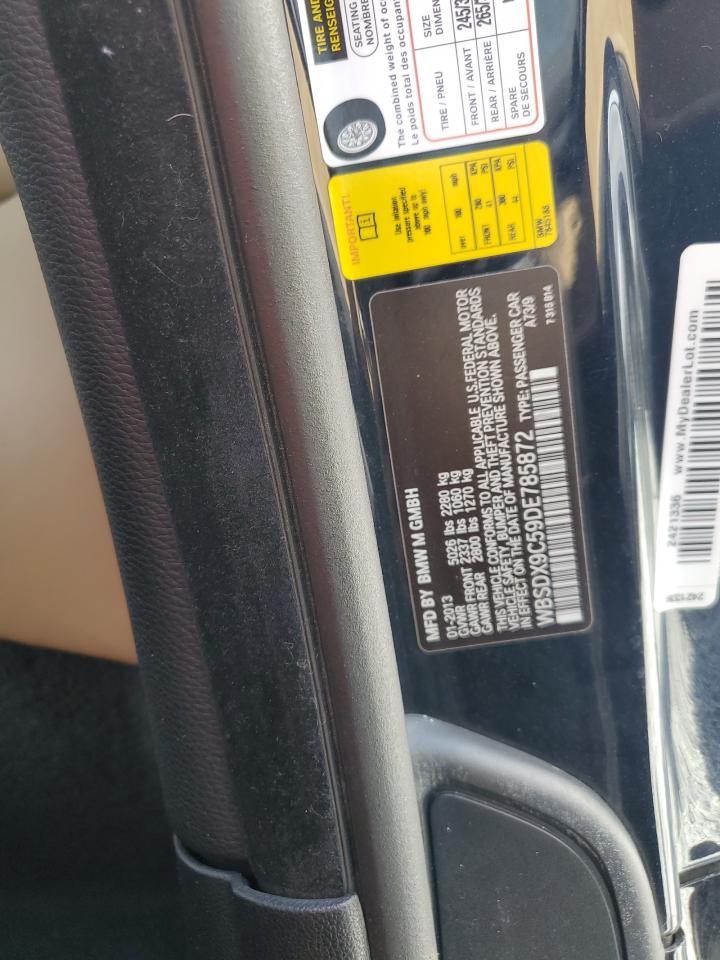 2013 BMW M3 VIN: WBSDX9C59DE785872 Lot: 81462165