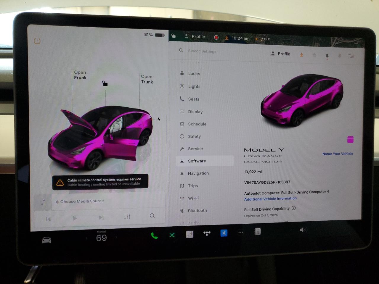 2024 Tesla Model Y VIN: 7SAYGDEE5RF163397 Lot: 81123655