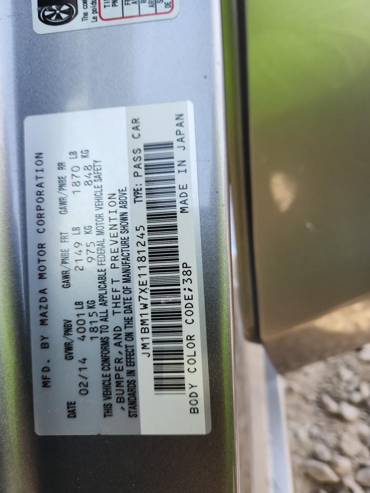 2014 Mazda 3 Grand Touring VIN: JM1BM1W7XE1181245 Lot: 71816945