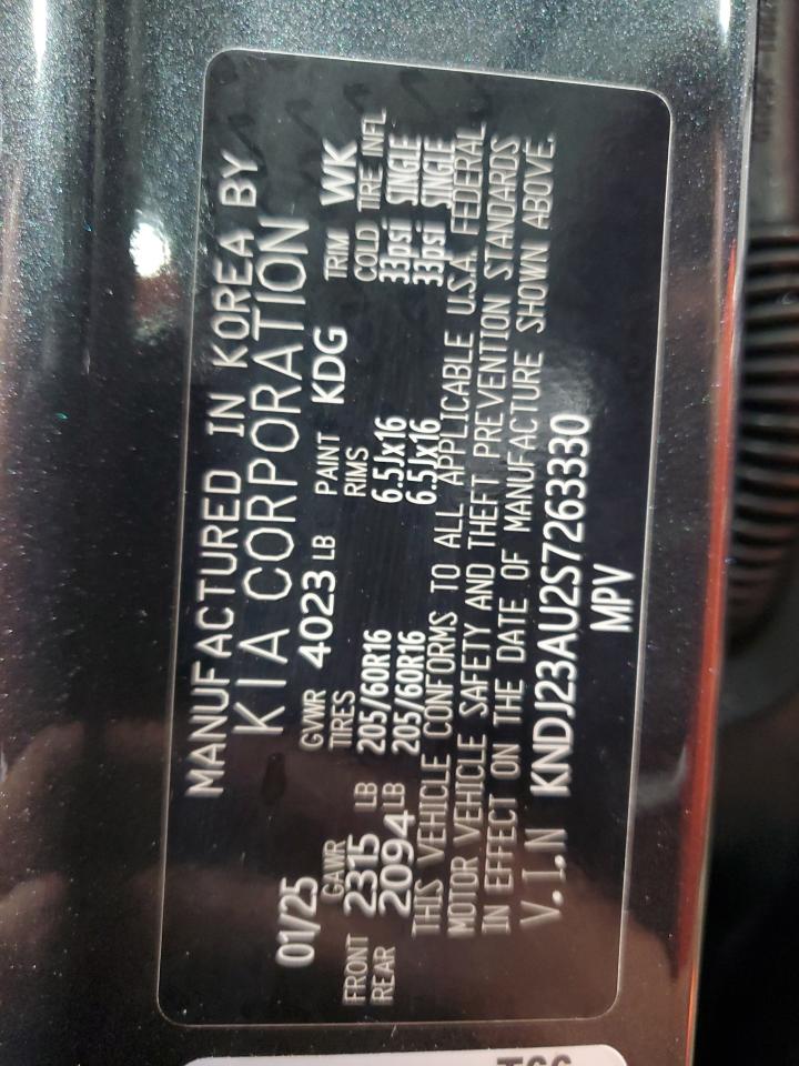 2025 Kia Soul Lx VIN: KNDJ23AU2S7263330 Lot: 81686635