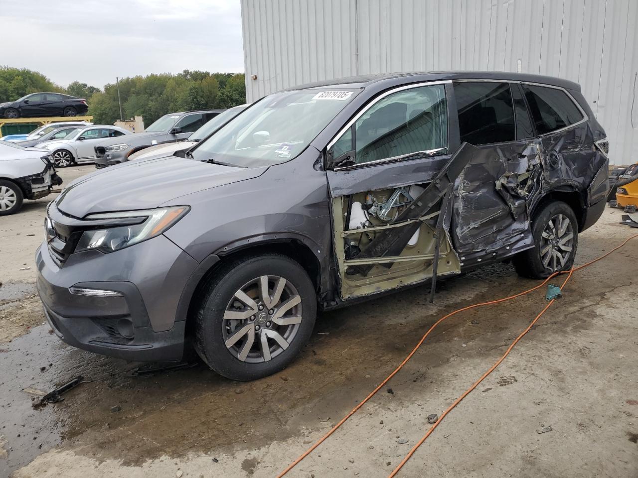 2019 Honda Pilot Exl grey null gas 5FNYF6H51KB096570 photo #1