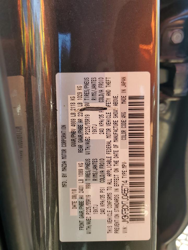 2018 Mazda Cx-5 Touring VIN: JM3KFBCM7J0455714 Lot: 71774435