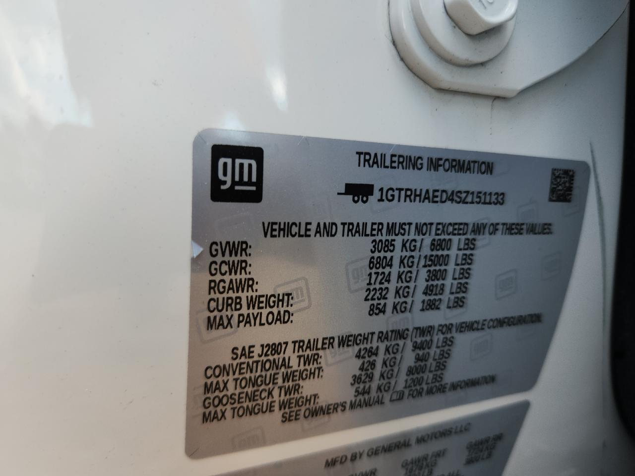 2025 GMC Sierra C1500 VIN: 1GTRHAED4SZ151133 Lot: 84623145