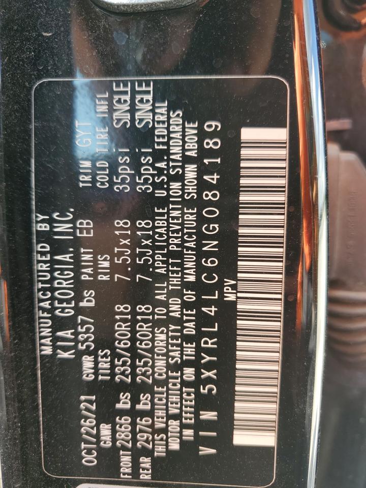 2022 Kia Sorento S VIN: 5XYRL4LC6NG084189 Lot: 81906495