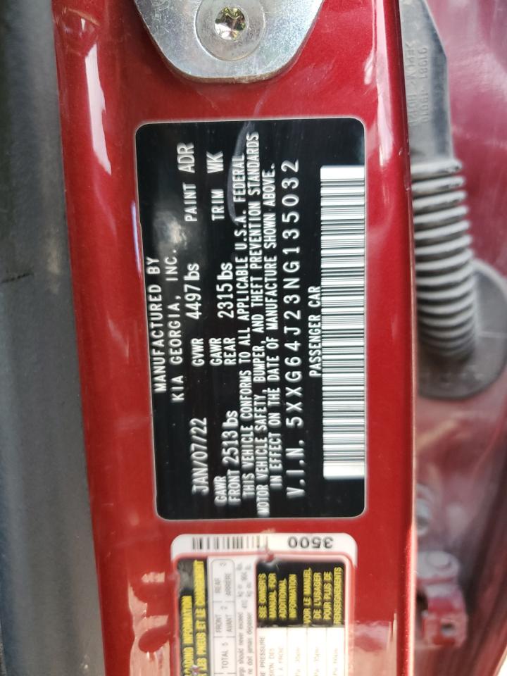 2022 Kia K5 Gt Line VIN: 5XXG64J23NG135032 Lot: 83854225