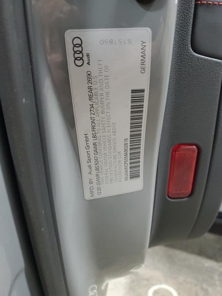 2021 Audi Rs5 VIN: WUAAWCF55MA902816 Lot: 71246625