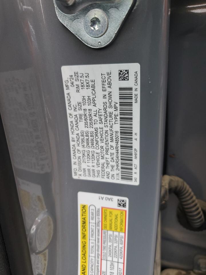 2024 Honda Cr-V Ex VIN: 2HKRS4H44RH485016 Lot: 70935855
