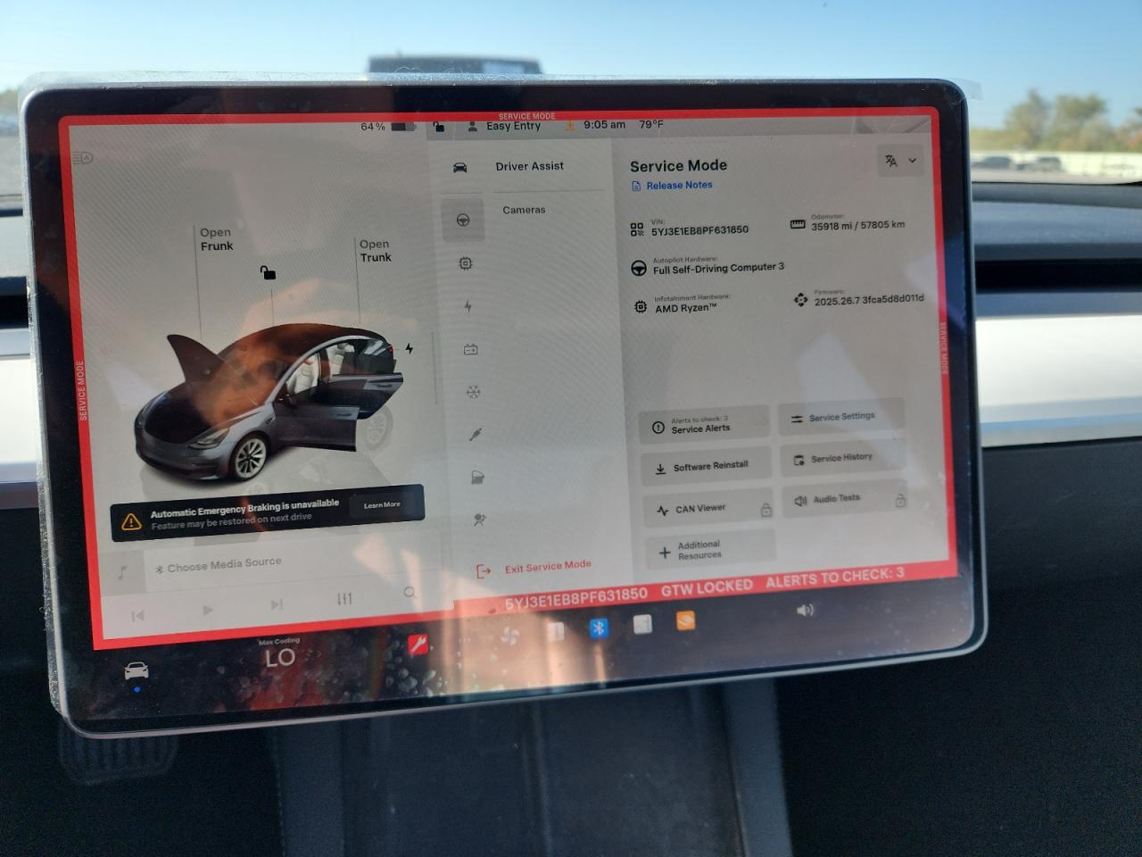 2023 Tesla Model 3 VIN: 5YJ3E1EB8PF631850 Lot: 80836085