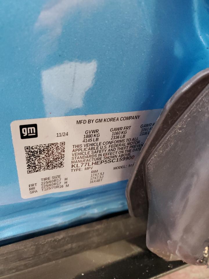 2025 Chevrolet Trax 1Lt VIN: KL77LHEP5SC159900 Lot: 71641625