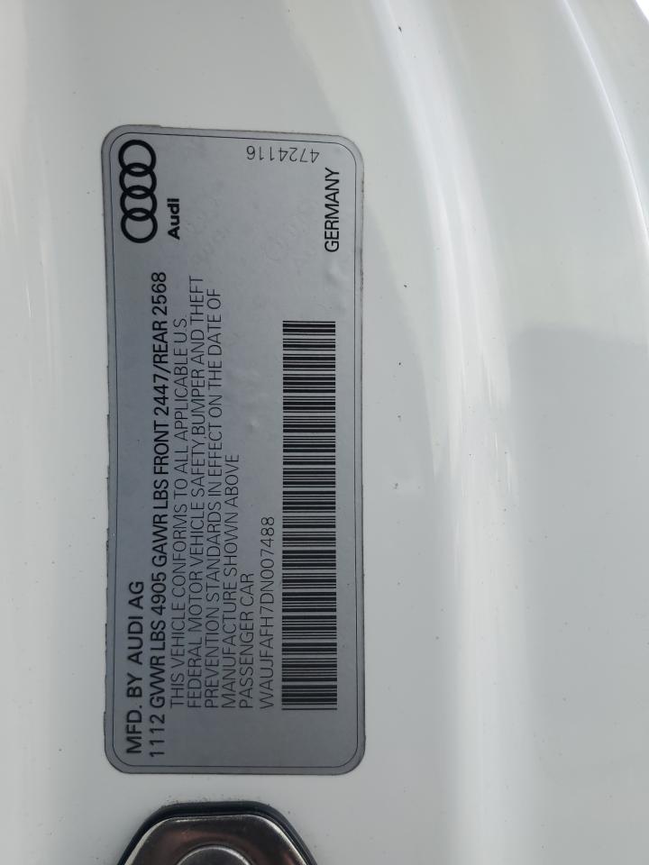 2013 Audi A5 Premium Plus VIN: WAUJFAFH7DN007488 Lot: 81468135
