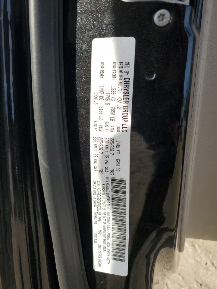 2013 Chrysler Town & Country Touring VIN: 2C4RC1BG9DR632120 Lot: 80939065