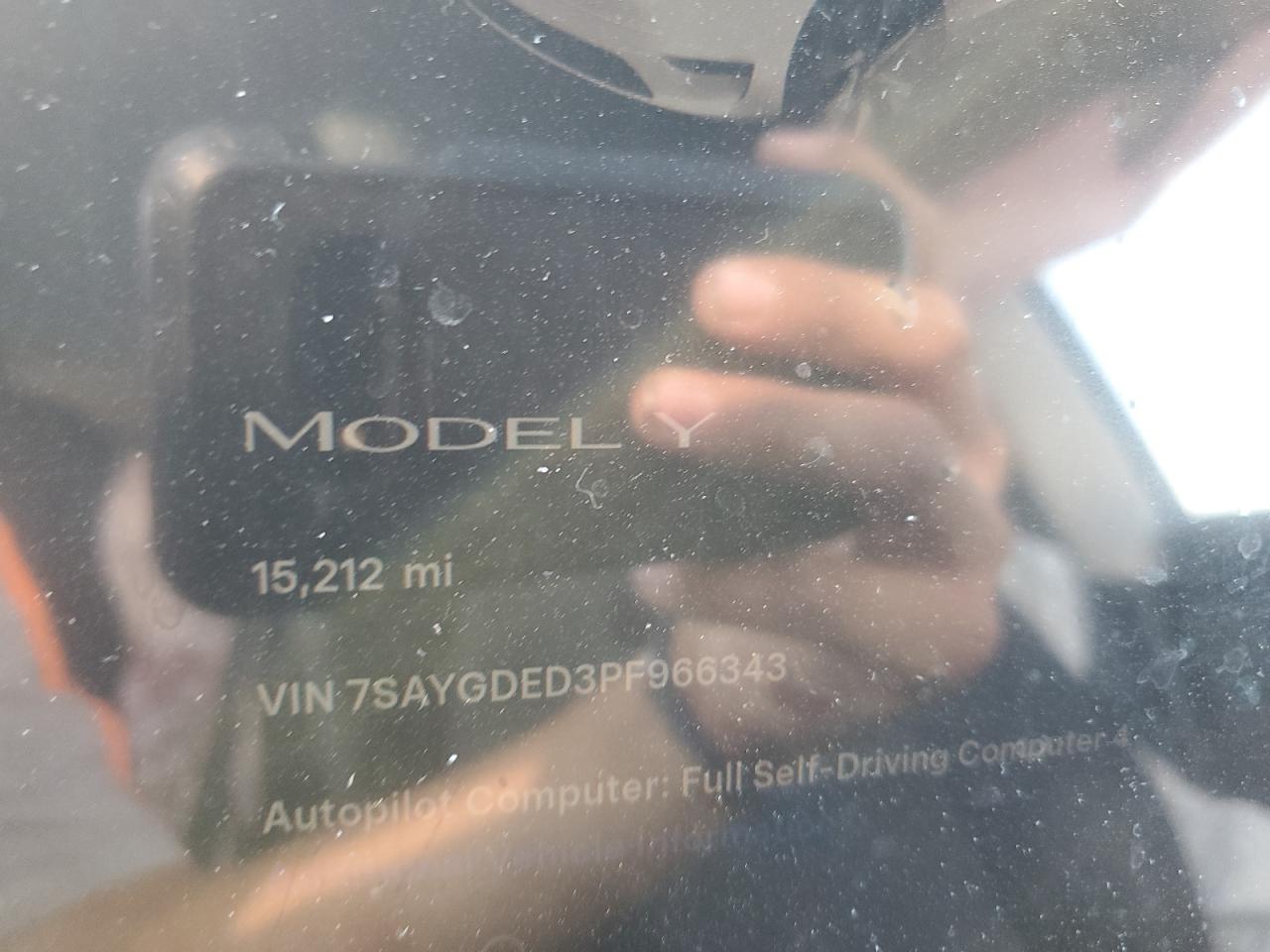 2023 Tesla Model Y VIN: 7SAYGDED3PF966343 Lot: 71422255
