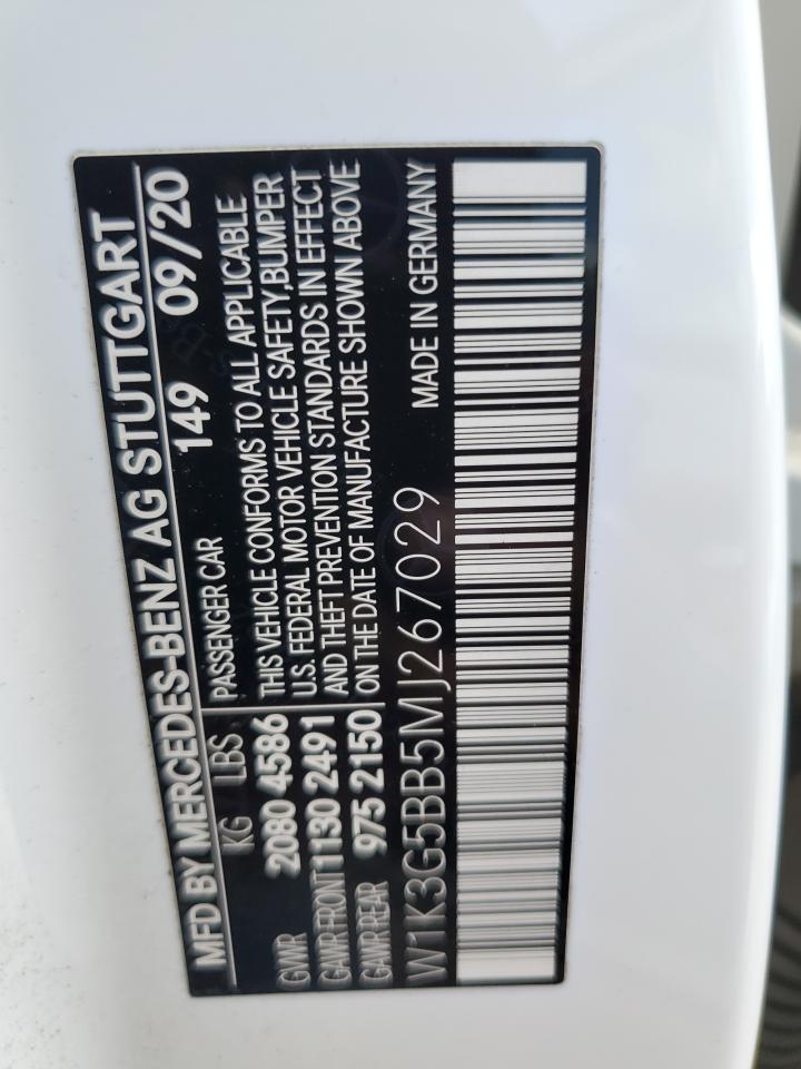 2021 Mercedes-Benz A 35 Amg VIN: W1K3G5BB5MJ267029 Lot: 84178045