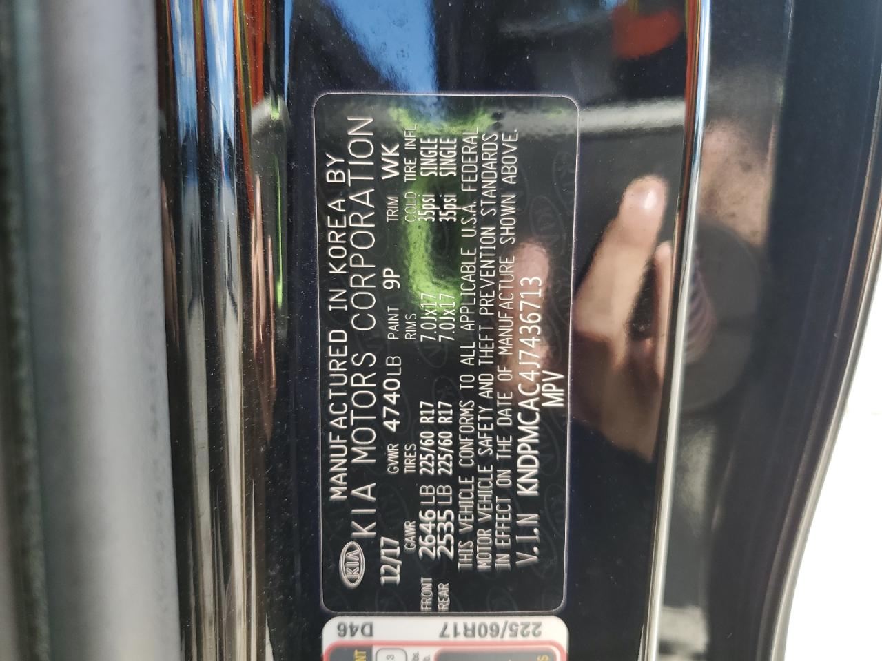 2018 Kia Sportage Lx VIN: KNDPMCAC4J7436713 Lot: 81902005