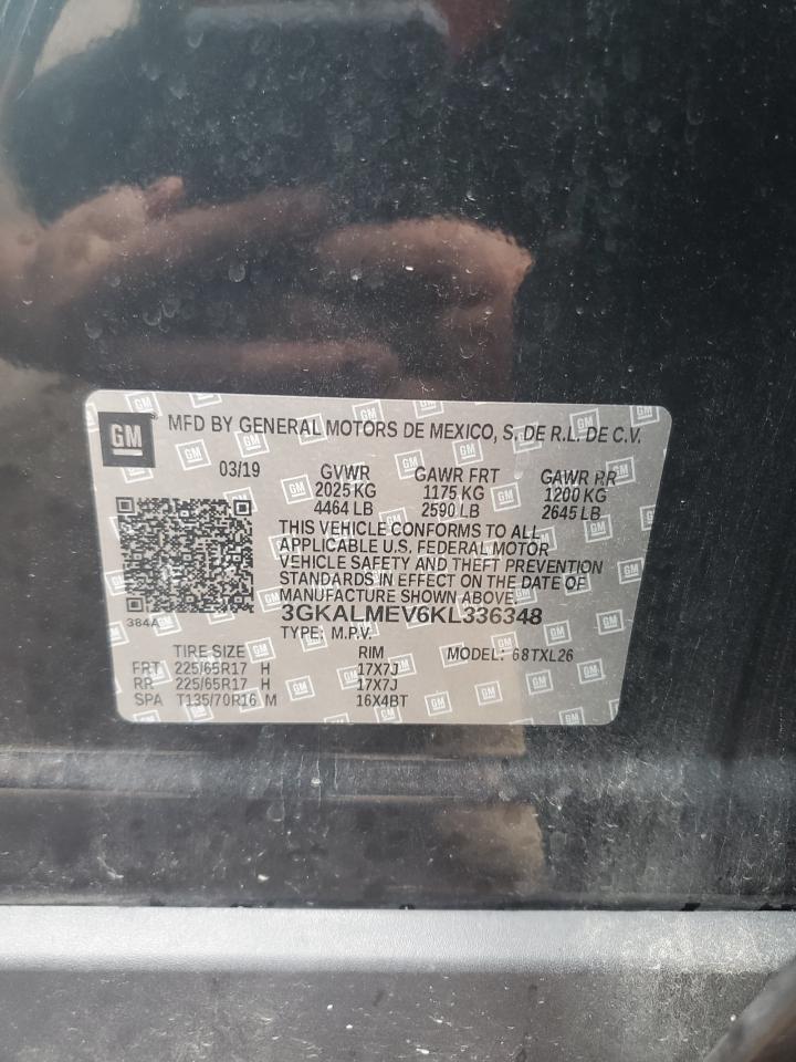 2019 GMC Terrain Sle VIN: 3GKALMEV6KL336348 Lot: 81272335