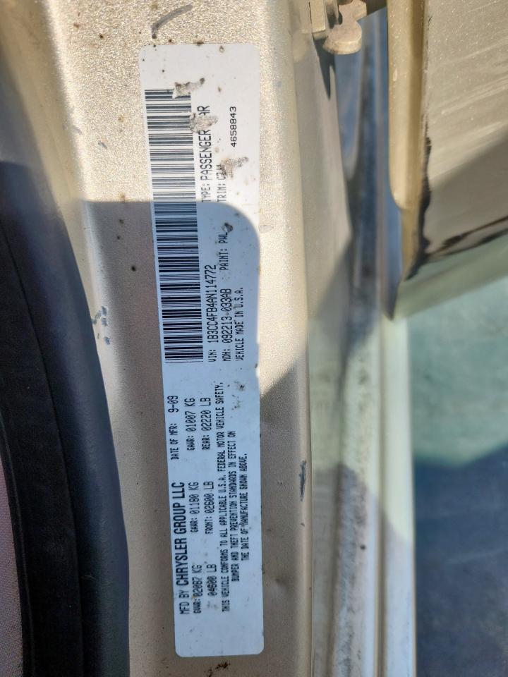 2010 Dodge Avenger Sxt VIN: 1B3CC4FB4AN114772 Lot: 81925585