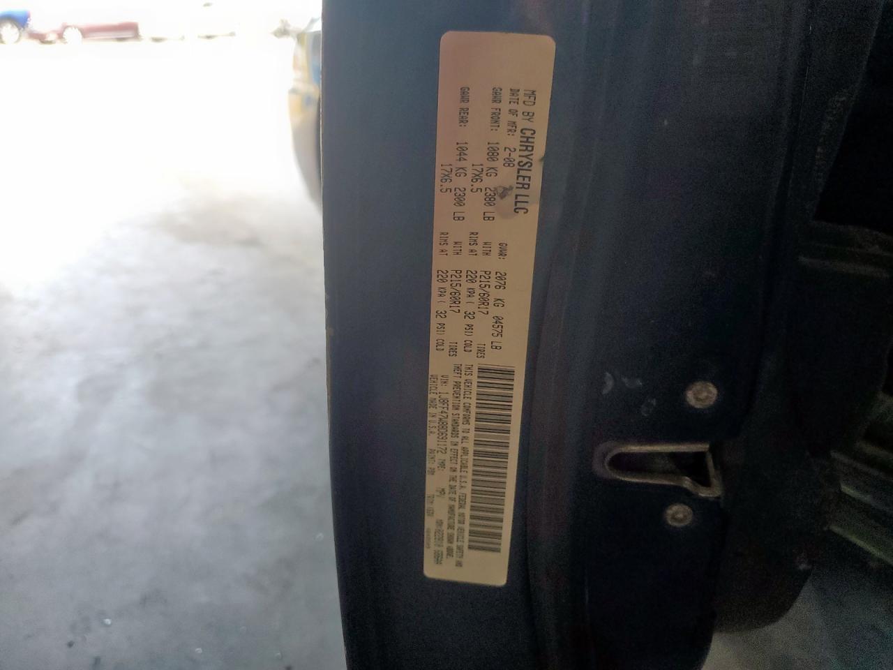 2008 Jeep Compass Sport VIN: 1J8FF47W88D691172 Lot: 80712215