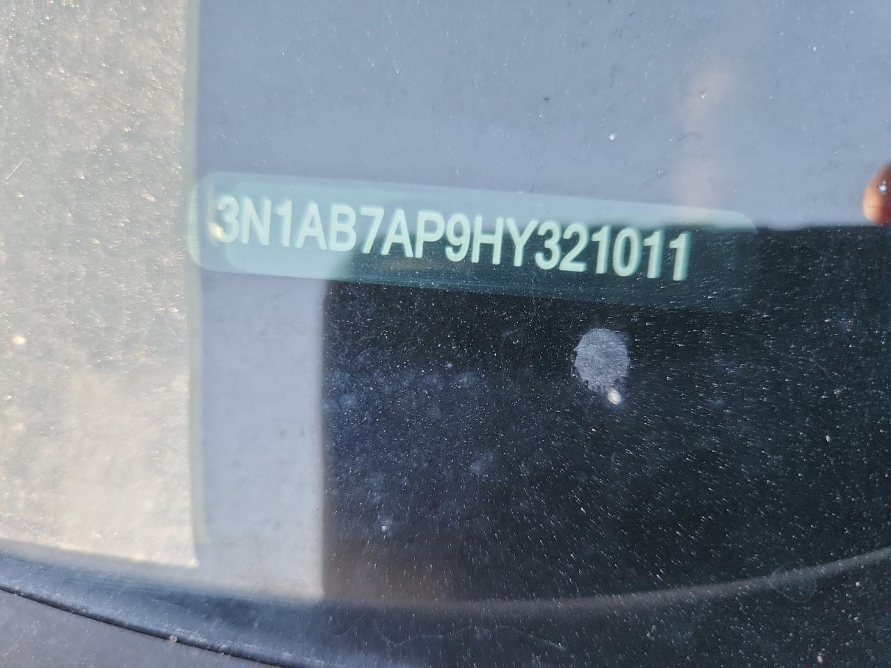 2017 Nissan Sentra S VIN: 3N1AB7AP9HY321011 Lot: 70059995