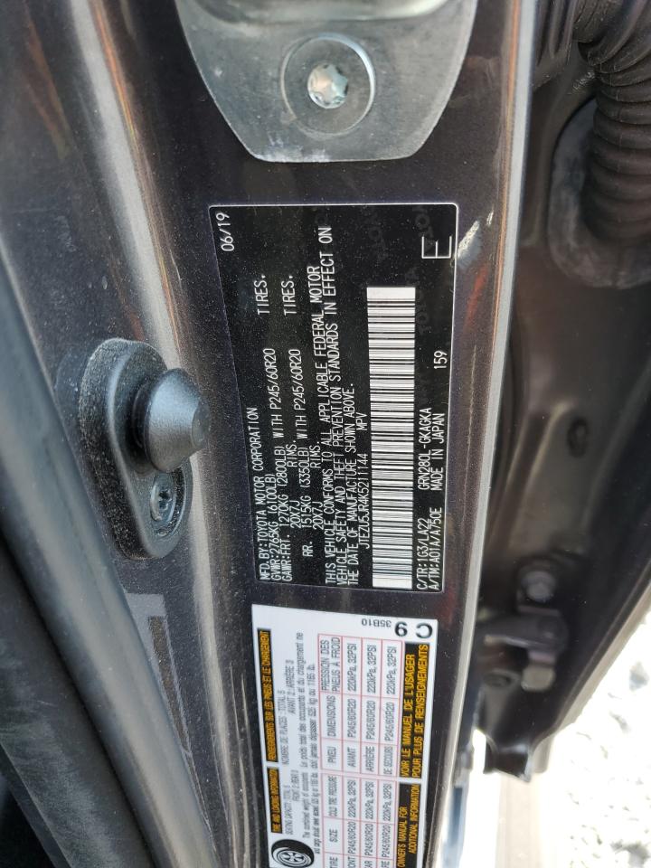 2019 Toyota 4Runner Sr5 VIN: JTEZU5JR4K5211144 Lot: 81562865