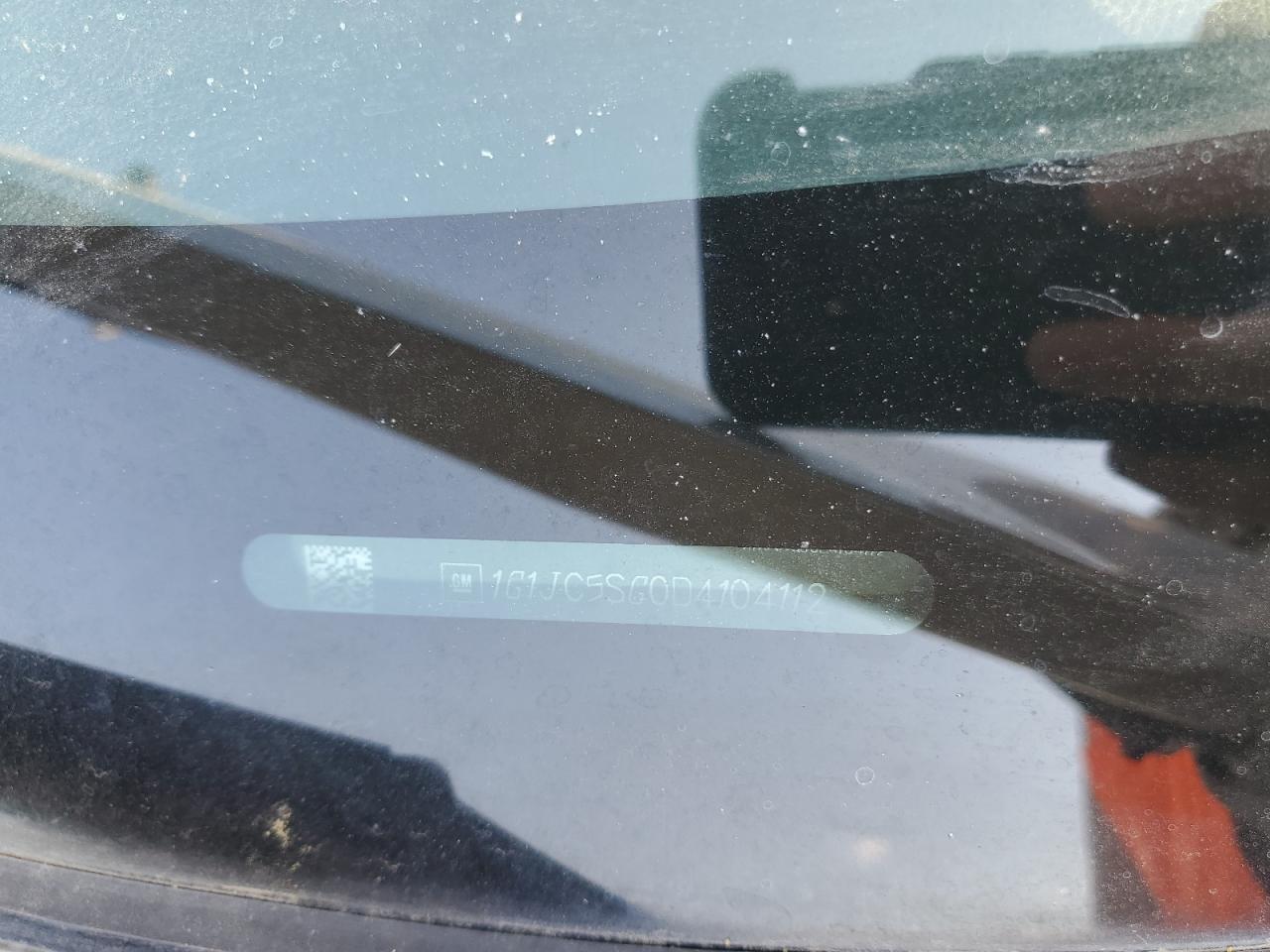 2013 Chevrolet Sonic Lt VIN: 1G1JC5SG0D4104112 Lot: 80553415