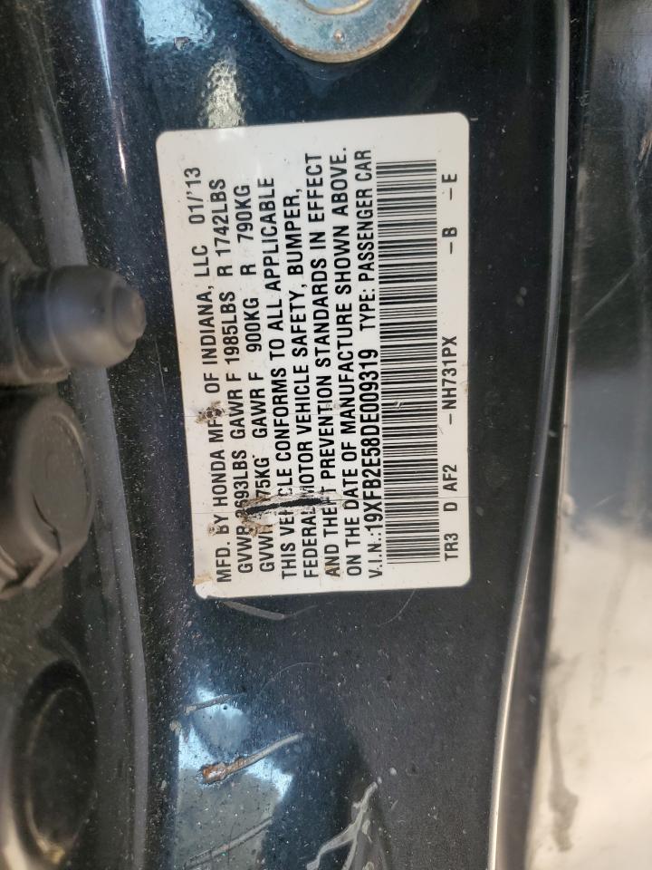 2013 Honda Civic Lx VIN: 19XFB2E58DE009319 Lot: 80473355