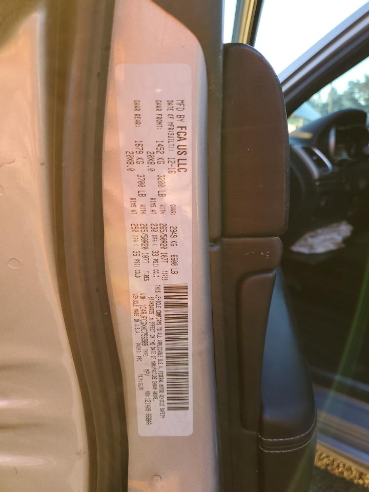 2017 Jeep Grand Cherokee Overland VIN: 1C4RJFCGXHC756588 Lot: 84282675