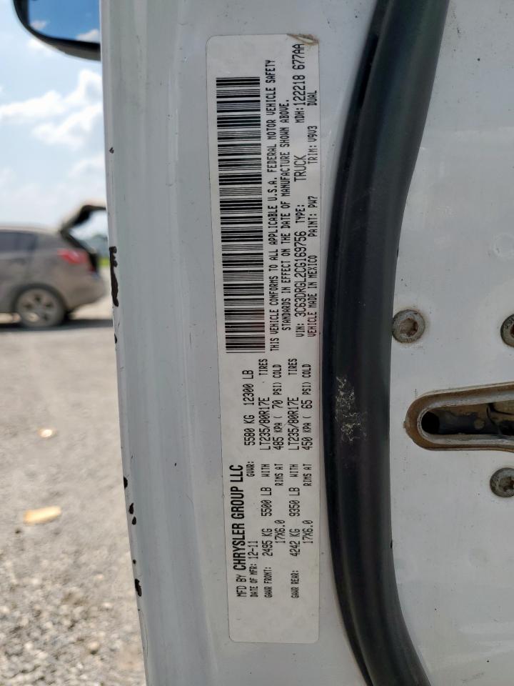 2012 Dodge Ram 3500 St VIN: 3C63DRGL2CG169756 Lot: 80763425