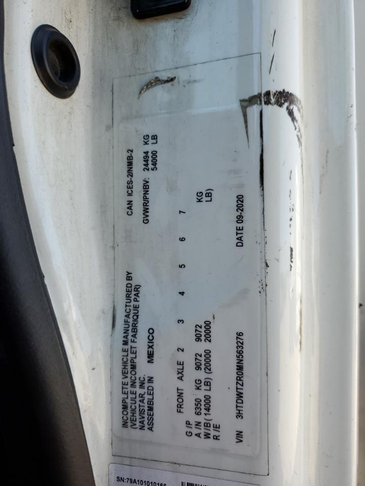 2021 International Rh613 Refrigerated Truck VIN: 3HTDWTZR0MN563276 Lot: 70979545