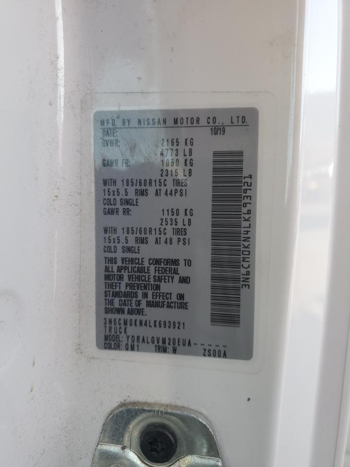 2020 Nissan Nv200 2.5S VIN: 3N6CM0KN4LK693921 Lot: 71238455