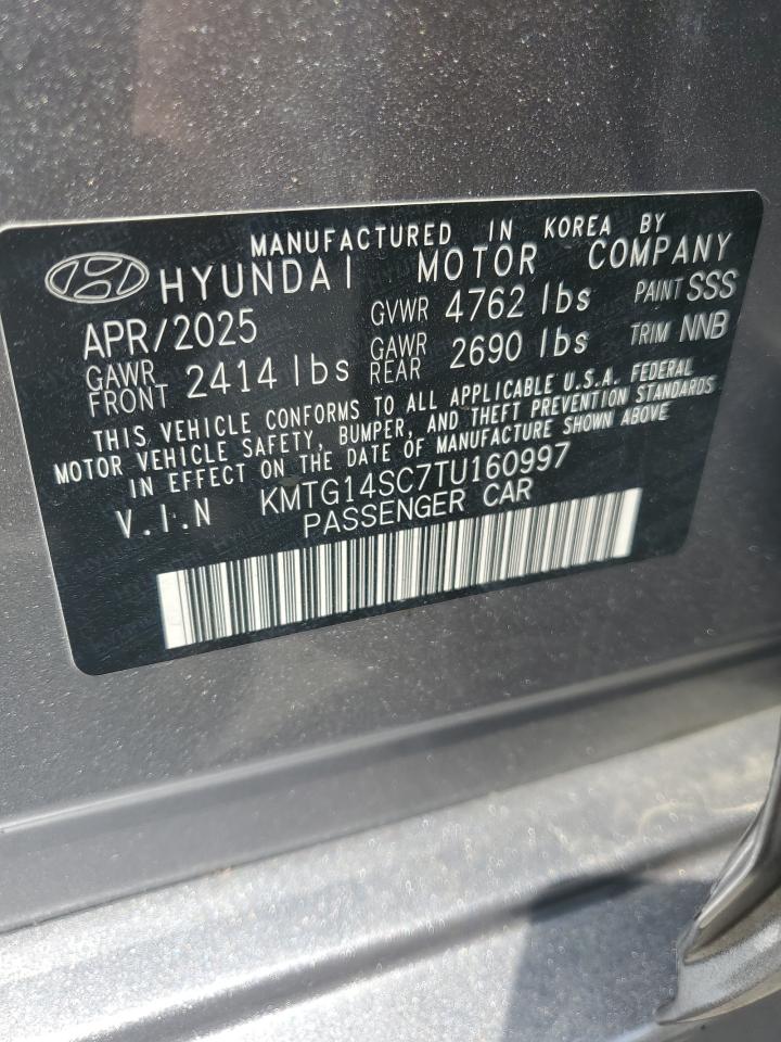 2026 Genesis G70 VIN: KMTG14SC7TU160997 Lot: 80125985